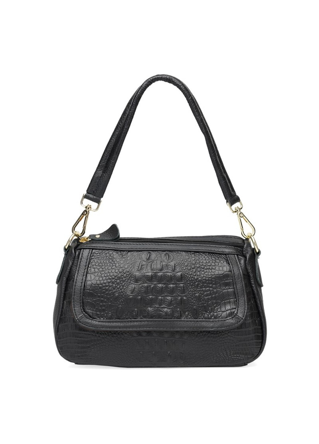 Женская кожаная сумка K1211-black Borsa Leather (266143150)
