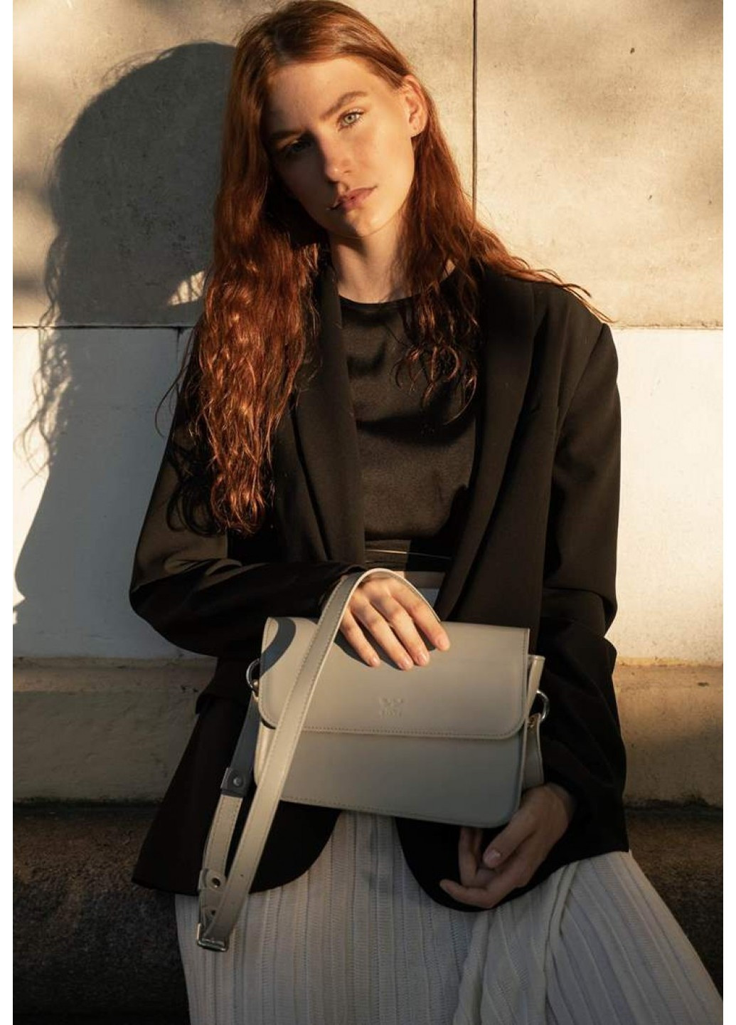 Женская кожаная мини сумка Moment серая TW-MOMENT-GREY The Wings (263519041)