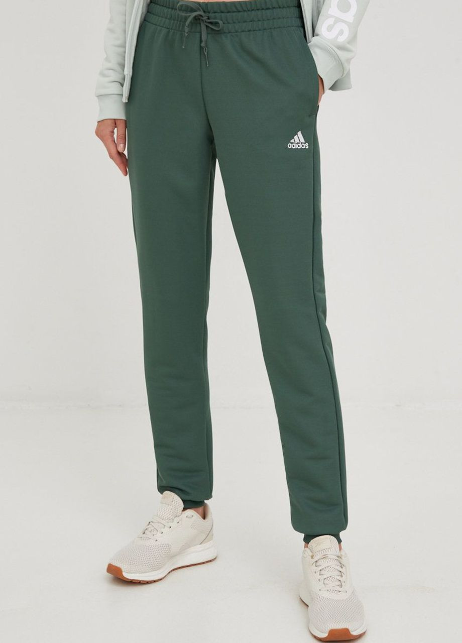 Спортивные штаны adidas w lin ft ts green (276774825)
