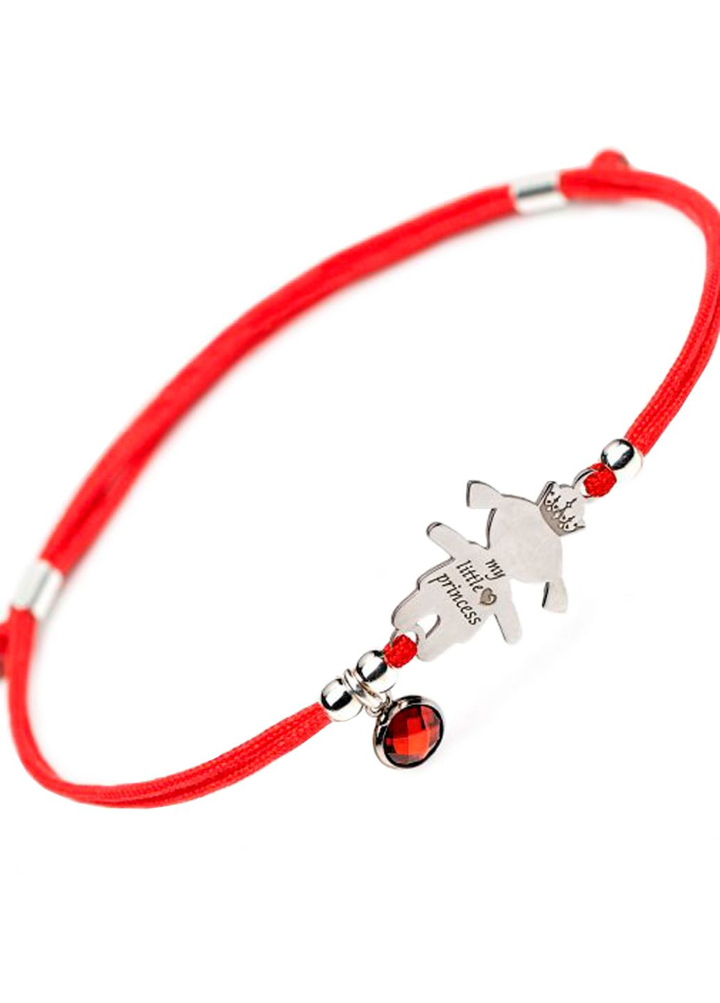 Срібний браслет на червоній шовковій нитці для батьків та дітей Family Tree Jewelry Line (266339311)