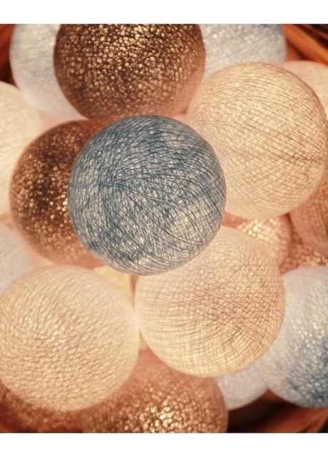 Гирлянда тайские шарики-фонарики CBL Winter 35 шариков от USB, 4м Cotton Ball Lights (257960483)