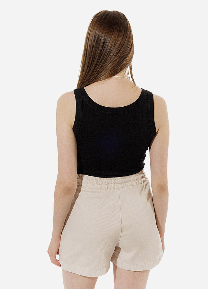 Жіночі джиснові короткі шорти колір бежевий ЦБ-00219132 No Brand (259498466)