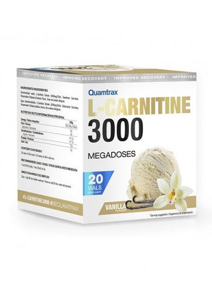 L-Carnitine 3000 20 х 25 ml Vanilla Quamtrax (257079481)
