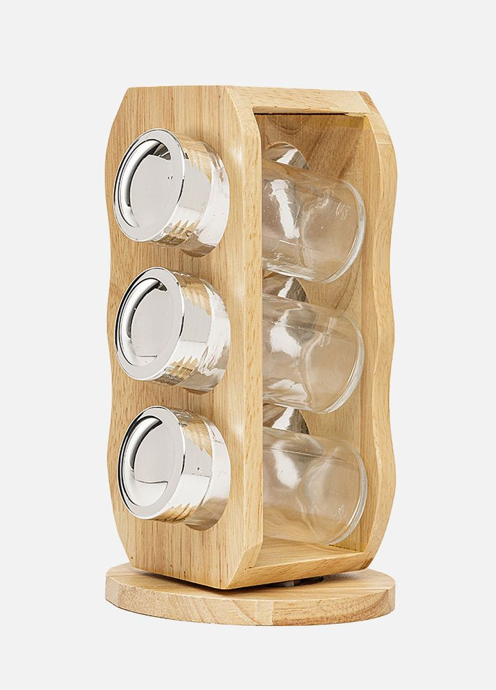 Набор спецовниц на деревянной подставке "Woody" цвет разноцветный ЦБ-00225883 No Brand (260451340)