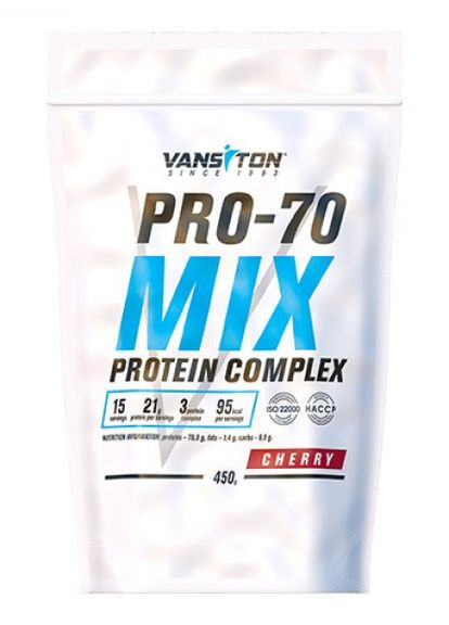 Протеїн Про 70 450г (Вишня) Vansiton (275533856)