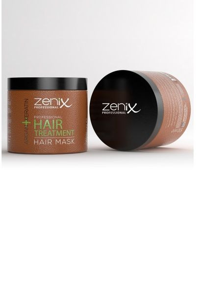 Маска для волосся з арганою та кератином, 500 мл Zenix (278648245)