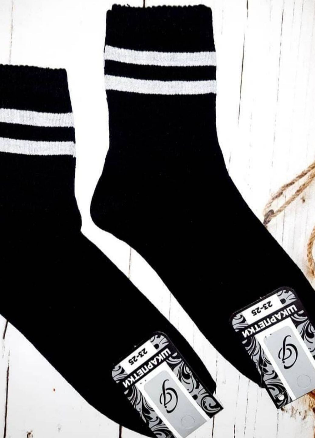Черные высокие спортивные носки No Brand (266914252)