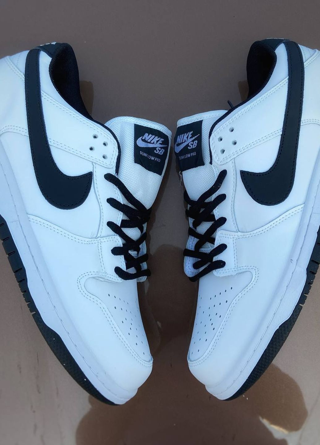 Белые демисезонные кросовки реплика sb dunk white Vakko