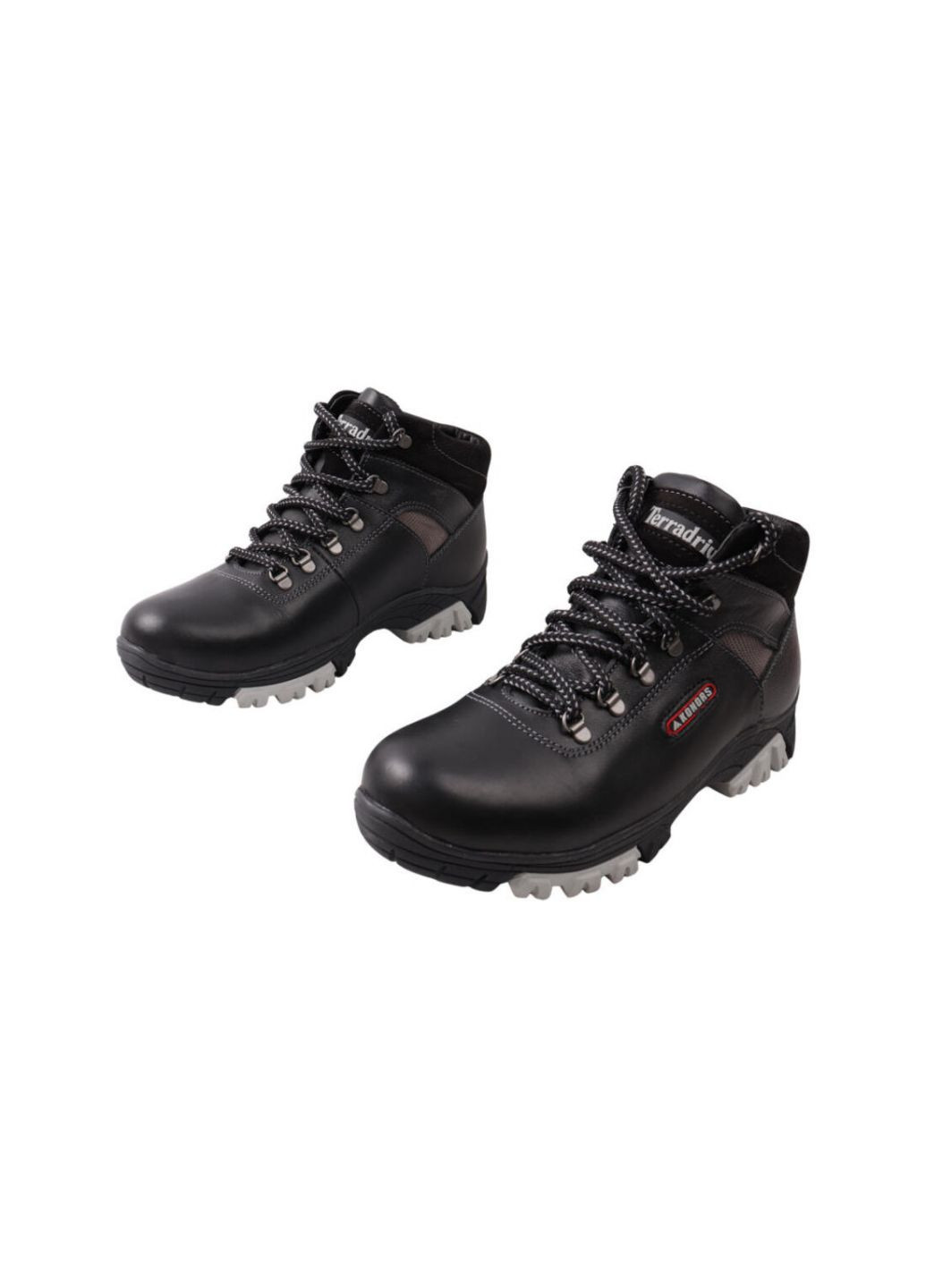 Черные ботинки мужские черные натуральная кожа Konors