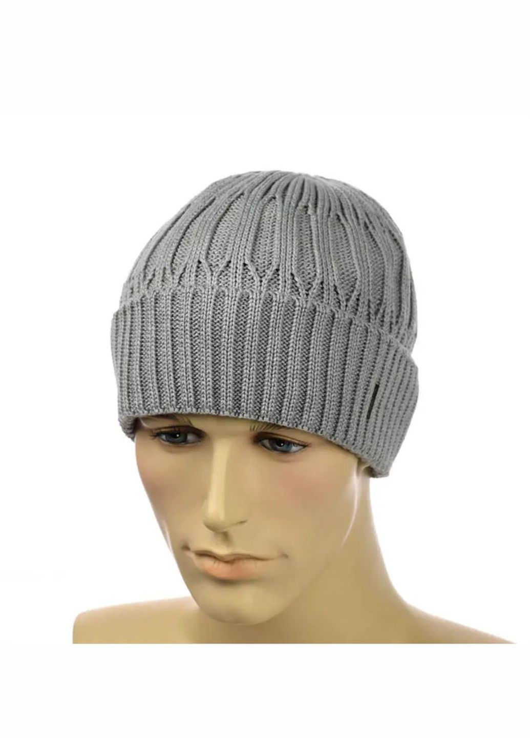 Зимняя мужская шапка на флисе SEM No Brand чоловіча шапка на флісі (271838173)