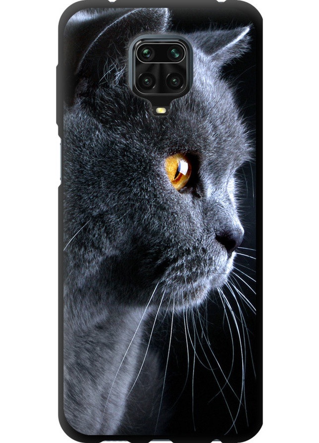 TPU черный чехол 'Красивый кот' для Endorphone xiaomi redmi note 9s (257904333)