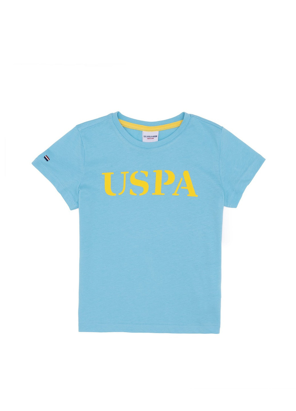 Блакитна футболка u.s/ polo assn. хлопчача U.S. Polo Assn.