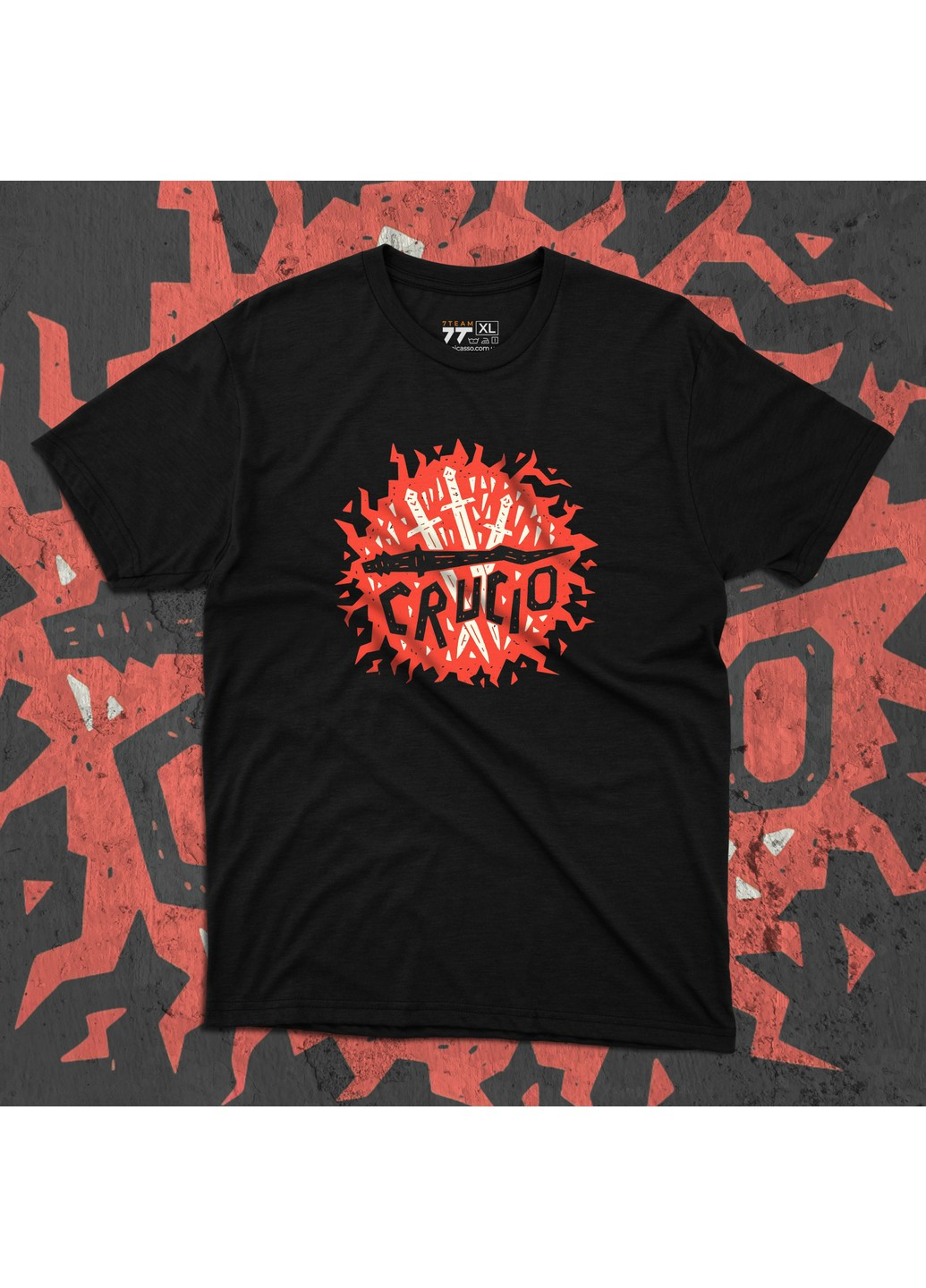 Чорна футболка з принтом гаррі поттер - круціо No Brand