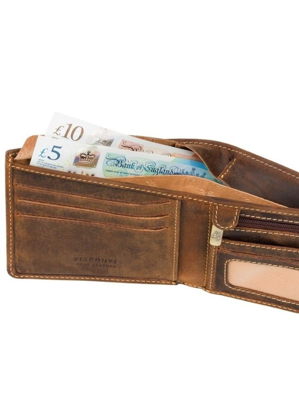 Чоловіче шкіряне портмоне vsl33 bk / st bl із захистом RFID Visconti (262891745)