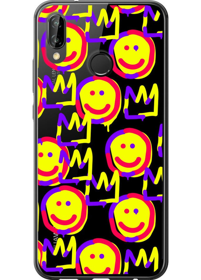 2D пластиковый чехол 'Смайлики v2' для Endorphone Huawei P20 Lite (258211976)