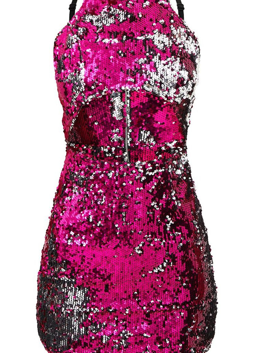 Темно-рожева коктейльна сукня PrettyLittleThing