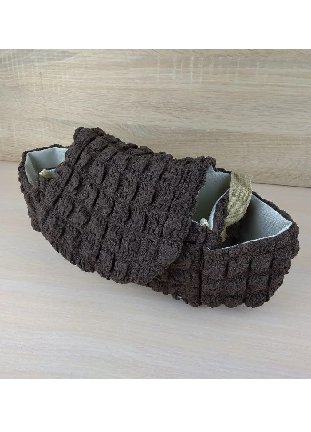 Органайзер сумка на ручку детской коляски универсальный портативный полиэстер 11.5х36х13 см (475095-Prob) Темно-коричневый Unbranded (261561928)