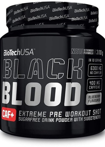 Black Blood CAF+ 300 g /30 servings/ Blueberry Biotechusa (257079618)