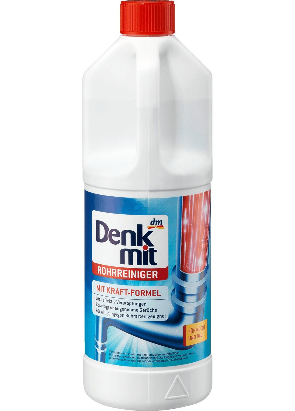 Средство для чистки труб жидкое 1 л Denkmit (272790502)
