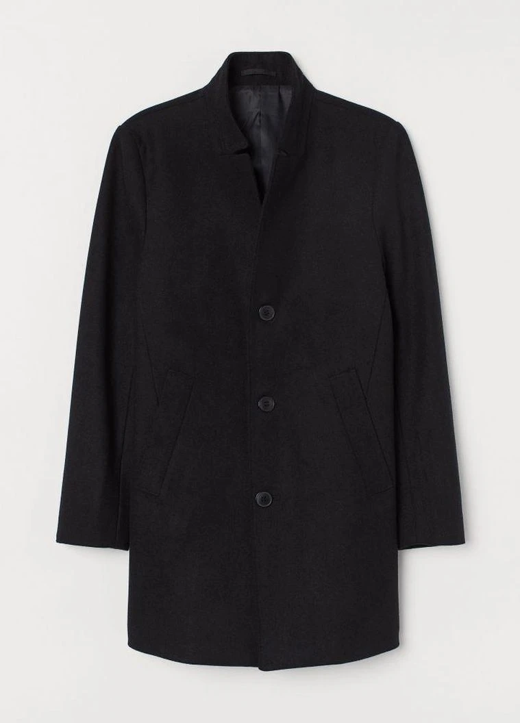 Черное Пальто демисезон,черний, H&M