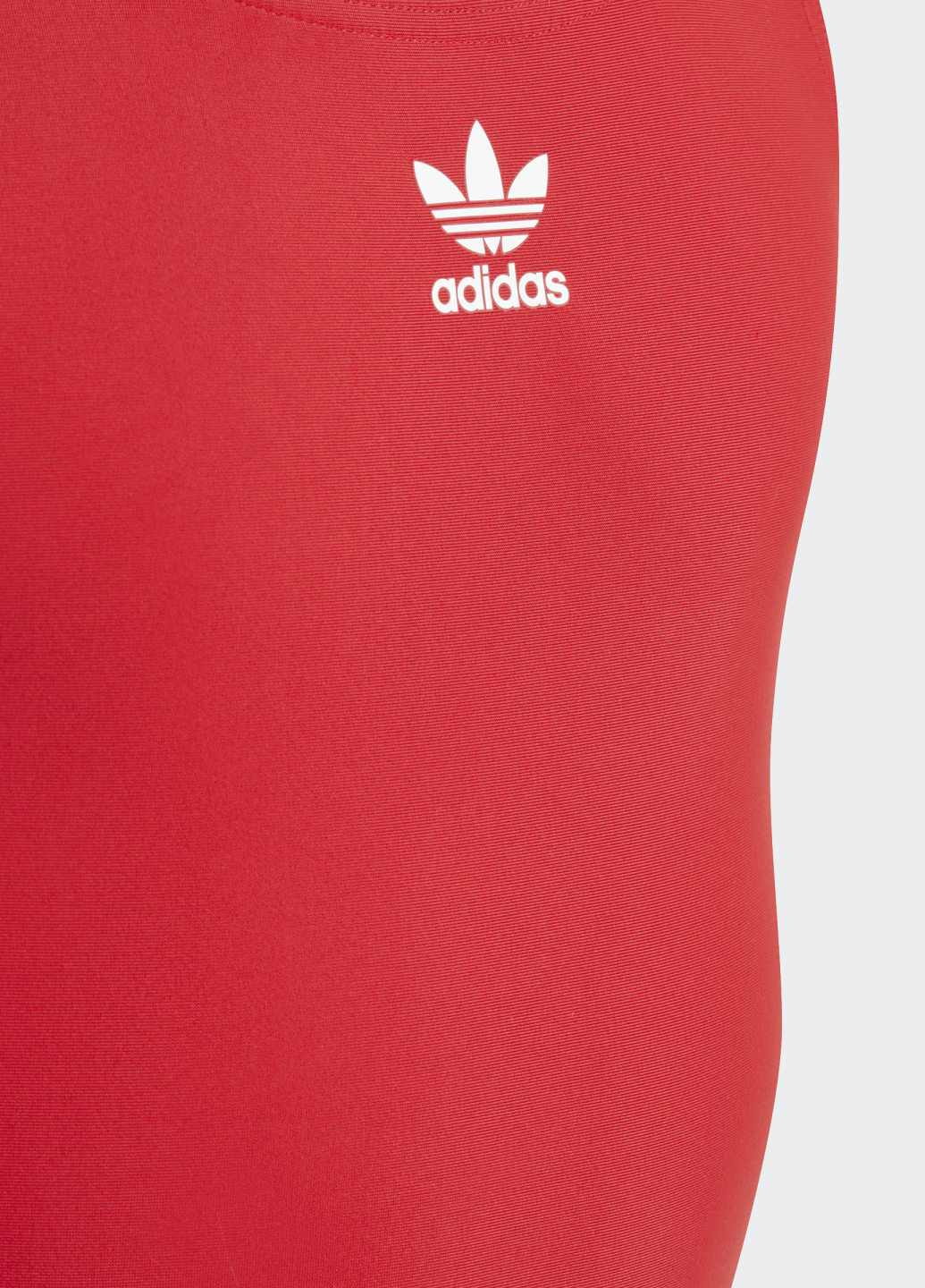 Красный летний слитный купальник originals adicolor 3-stripes adidas
