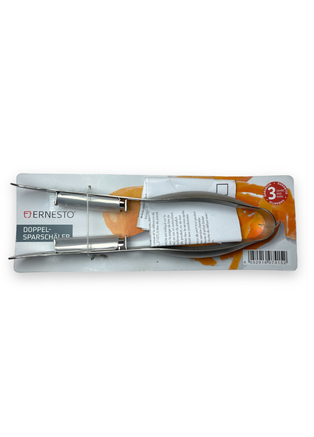 Нож для чистки длинных овощей двусторонний Ernesto (276070029)