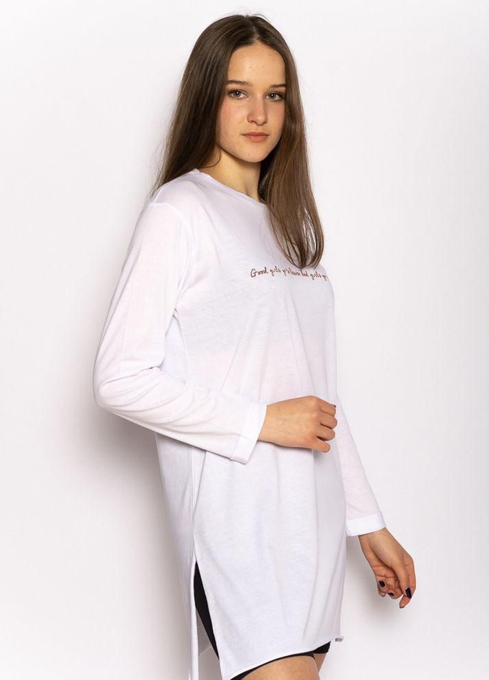 Туника женская с надписми на груди (Белый) Time of Style (261922176)