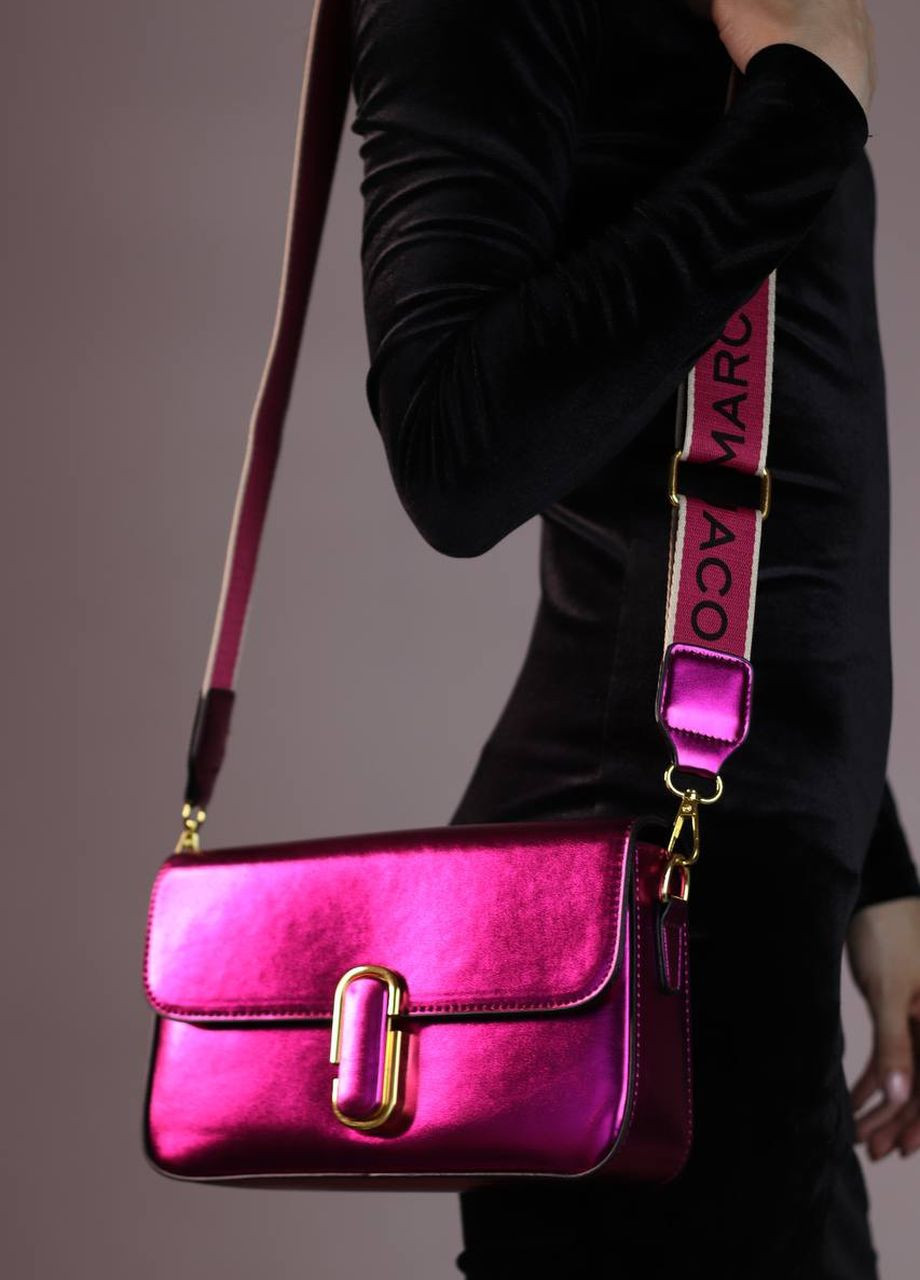 Сумка классическая с лого Marc Jacobs Shoulder pink metallic Vakko (260585731)