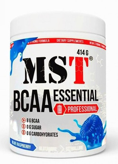 BCAA Essential Professional 414 g /30 servings/ Blue Raspberry MST Nutrition (257342676)