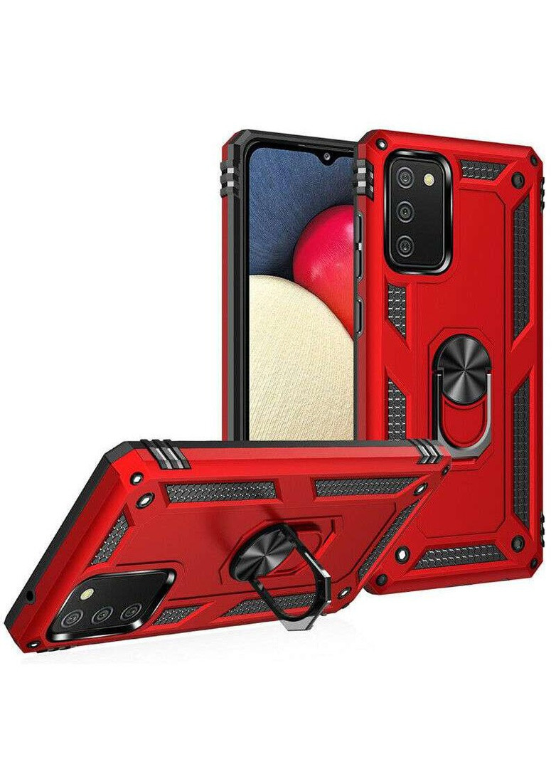Противоударный чехол Serge Ring с кольцом для Samsung Galaxy A02s Epik (258672590)