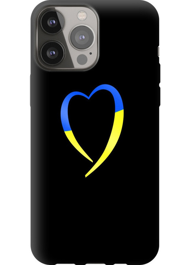 TPU чехол 'Жёлто-голубое сердце' для Endorphone Apple iPhone 13 Pro Max (258298424)