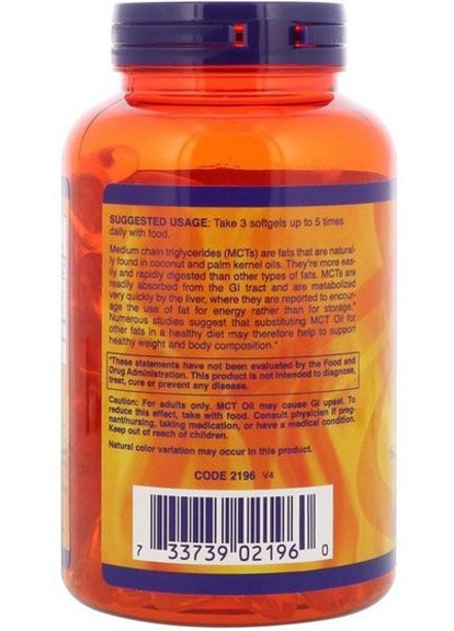 MCT OIL 1000 mg 150 Softgels Now Foods (256722786)