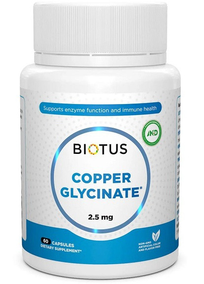 Copper 2,5 mg 60 Caps BIO-531262 Biotus (258499771)