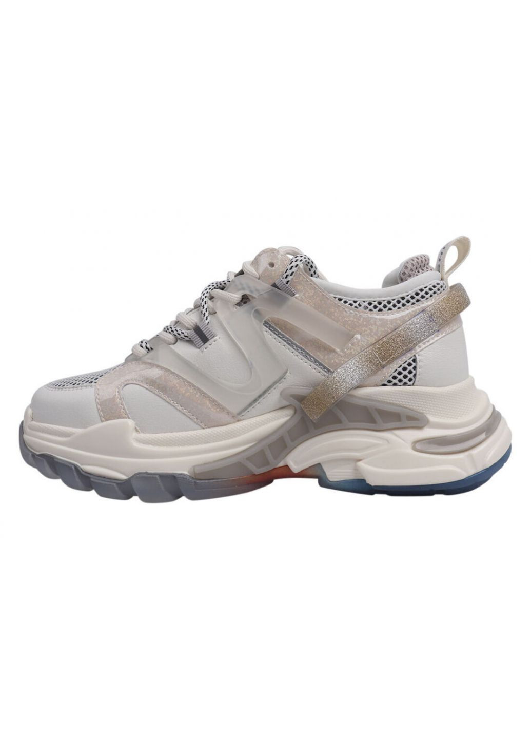 Білі кросівки жіночі з натуральної шкіри, на платформі, молочні, Lifexpert 576-21DK