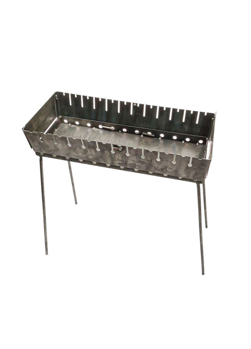 Раскладной разборной мангал чемодан двухуровневый на 12 шампуров Wood&Steel (263931719)