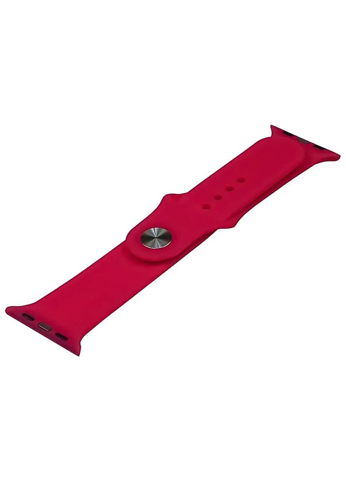 Силіконовий ремінець для Apple Watch Sport Band 38/ 40/ 41 mm колір червоний ЦБ-00220495 Rainbow High (263587990)