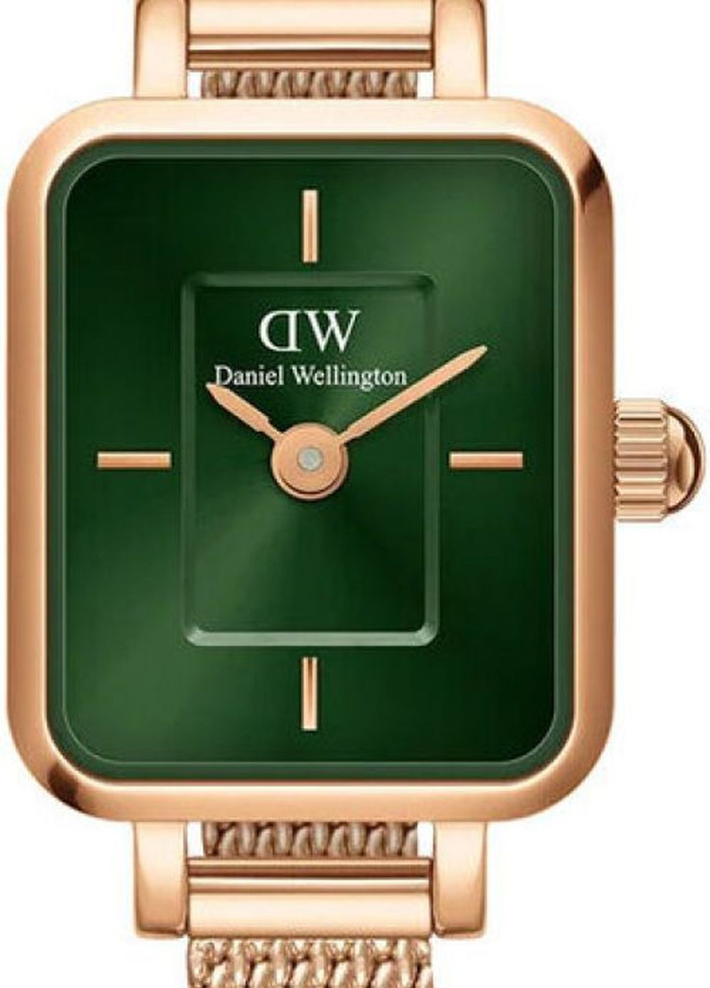 Годинник Quadro Mini Melrose Rose Gold Emerald DW00100648 Daniel Wellington (276963958)