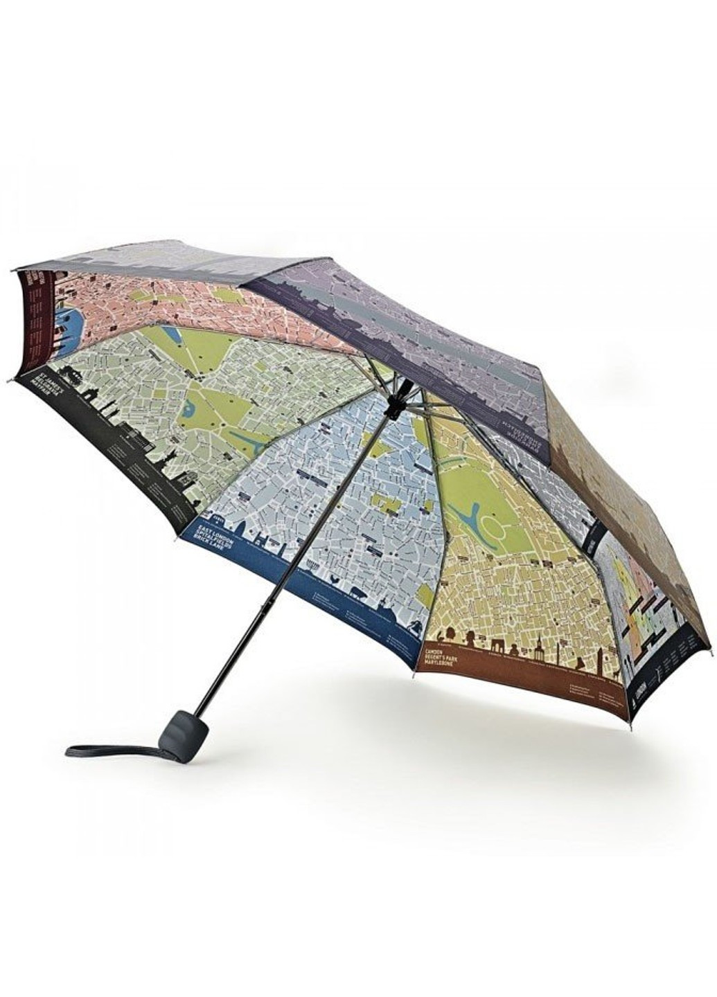 Комбінована жіноча механічна парасолька brollymap l761 - london map (карта лондона) Fulton середня (269994246)