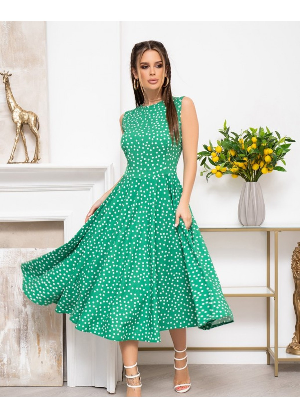 Зелена повсякденний сукня 13943 зелений ISSA PLUS