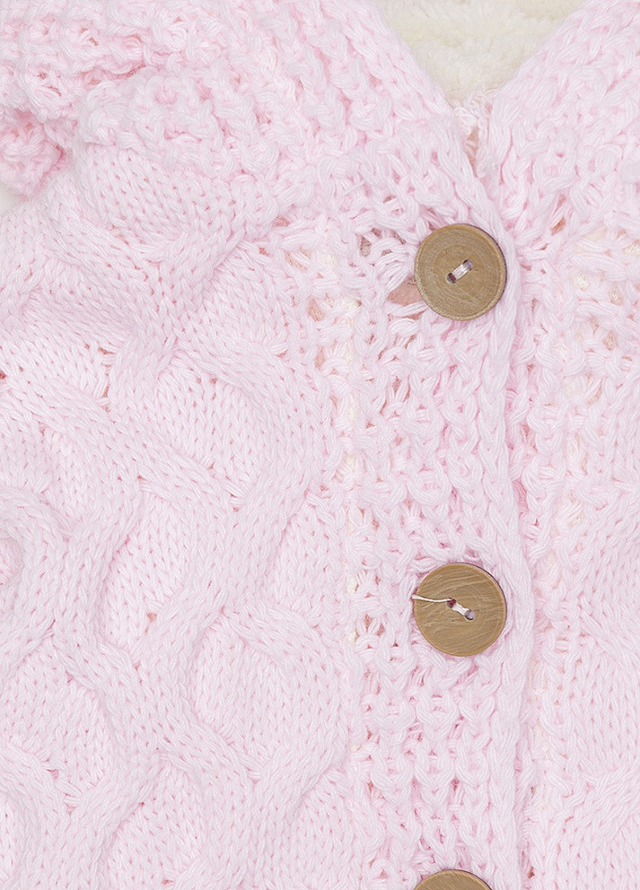 Комбинезон утепленный для девочки с капюшоном цвет розовый ЦБ-00219797 Caramini (259786348)