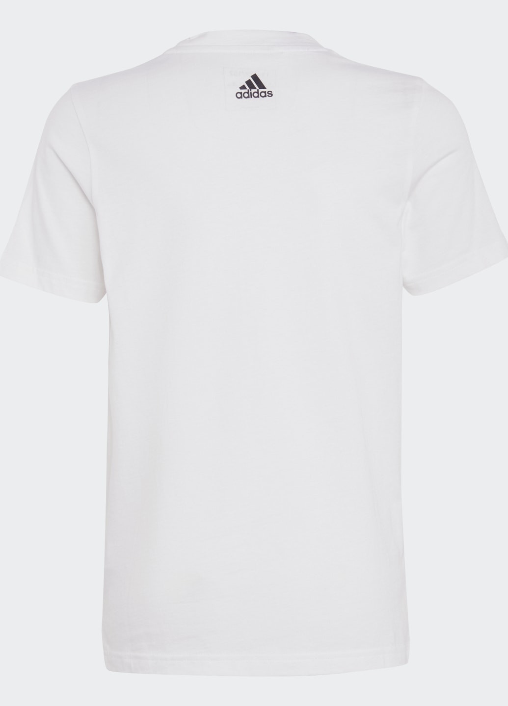 Белая демисезонная футболка essentials linear logo cotton adidas