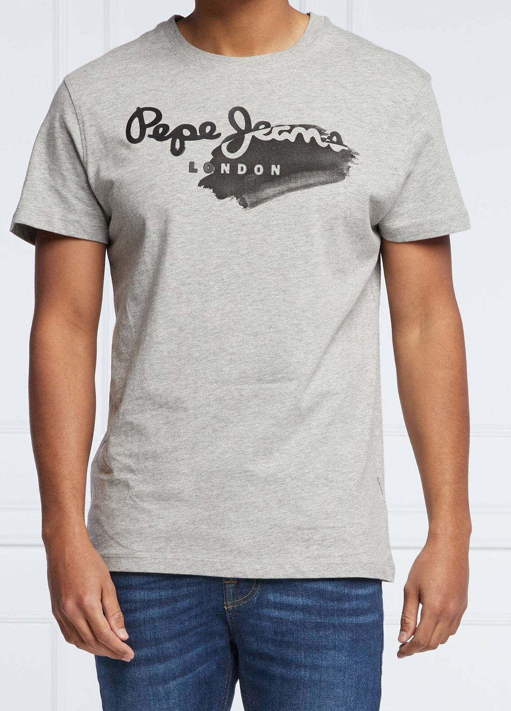 Серая футболка Pepe Jeans