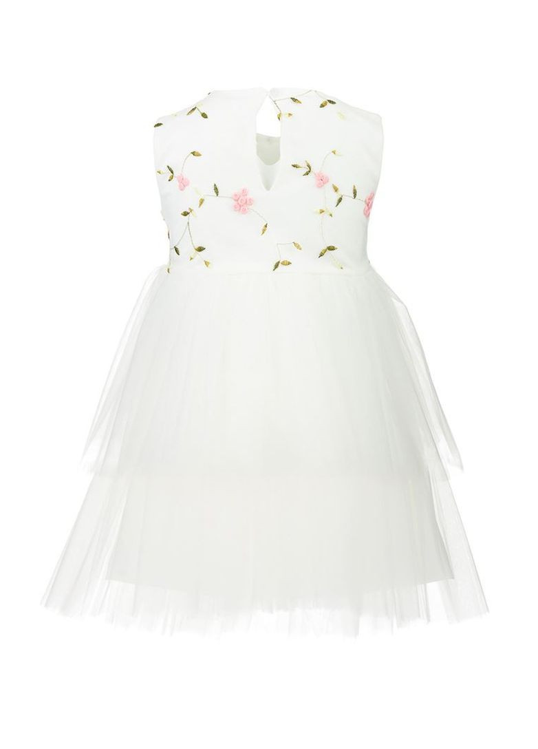 Молочна сукня молочного кольору з двома ярусами фатина для дівчинки Yumster (260941920)