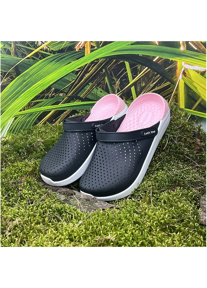 Крокси жіночі сабо Е-005017-361 Чорні LuckLine (259967361)