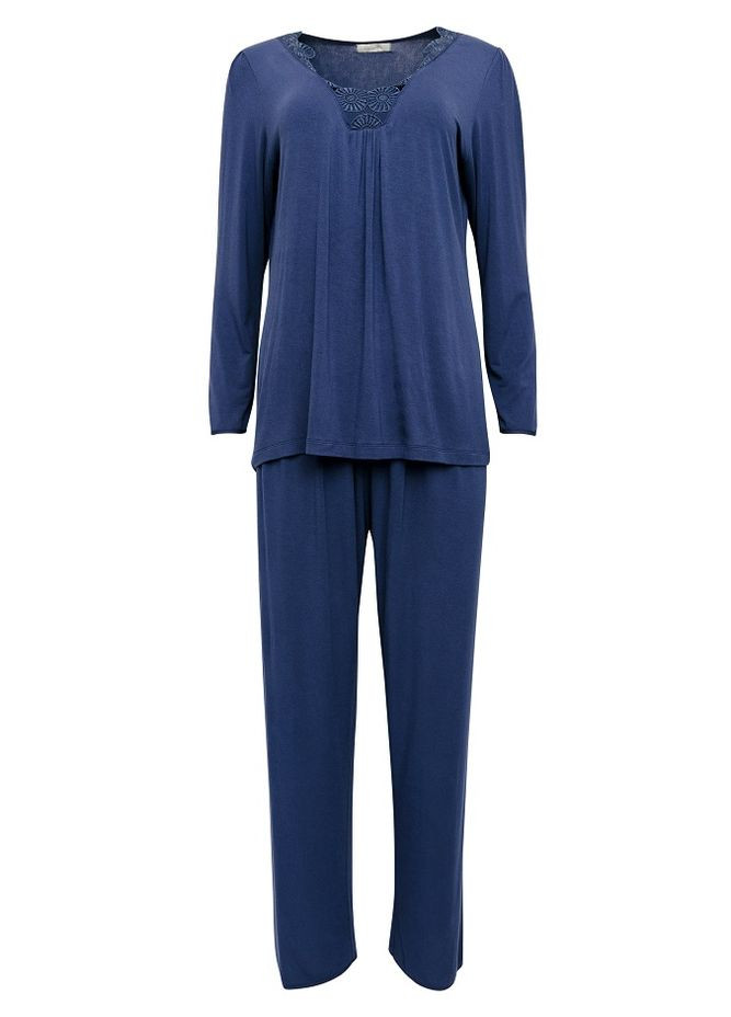 Синя всесезон піжама жіноча 1849 футболка + штани Nora Rose Winnie