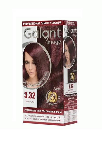 Стойкая крем-краска для волос Image 3.32 дикая слива 115 мл Galant (258512385)