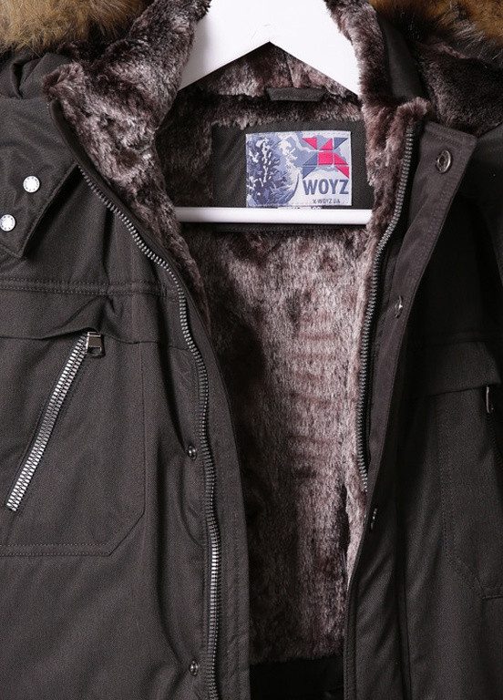Оливковая (хаки) зимняя куртка X-Woyz