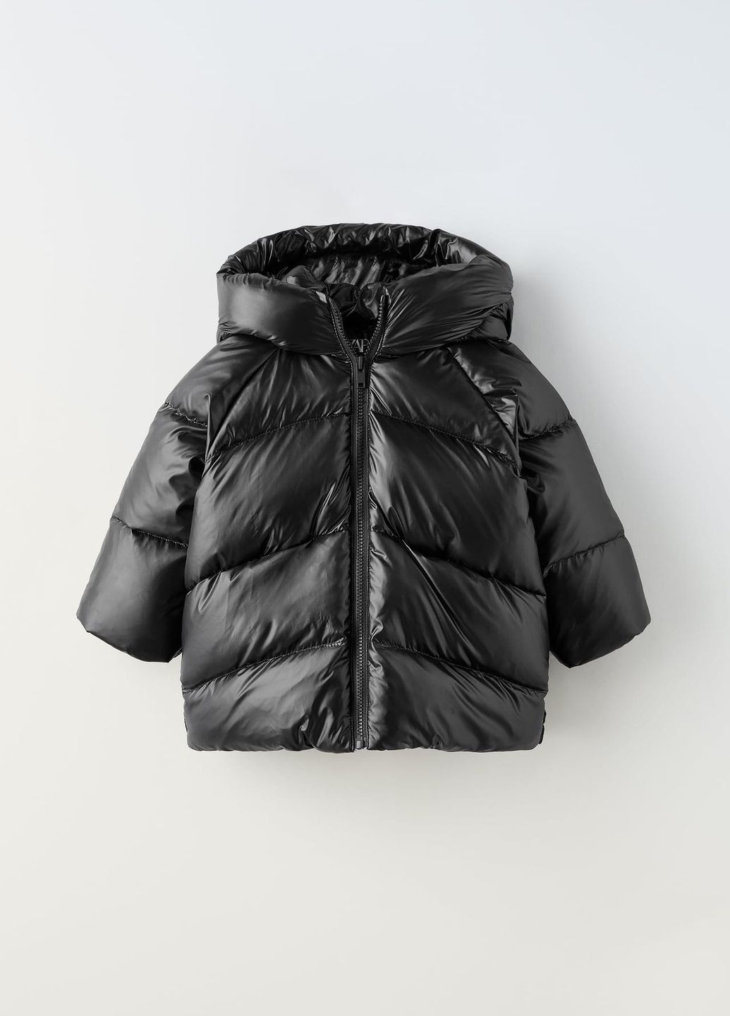 Черная зимняя детская куртка пуховик 564/509 черны4й Zara