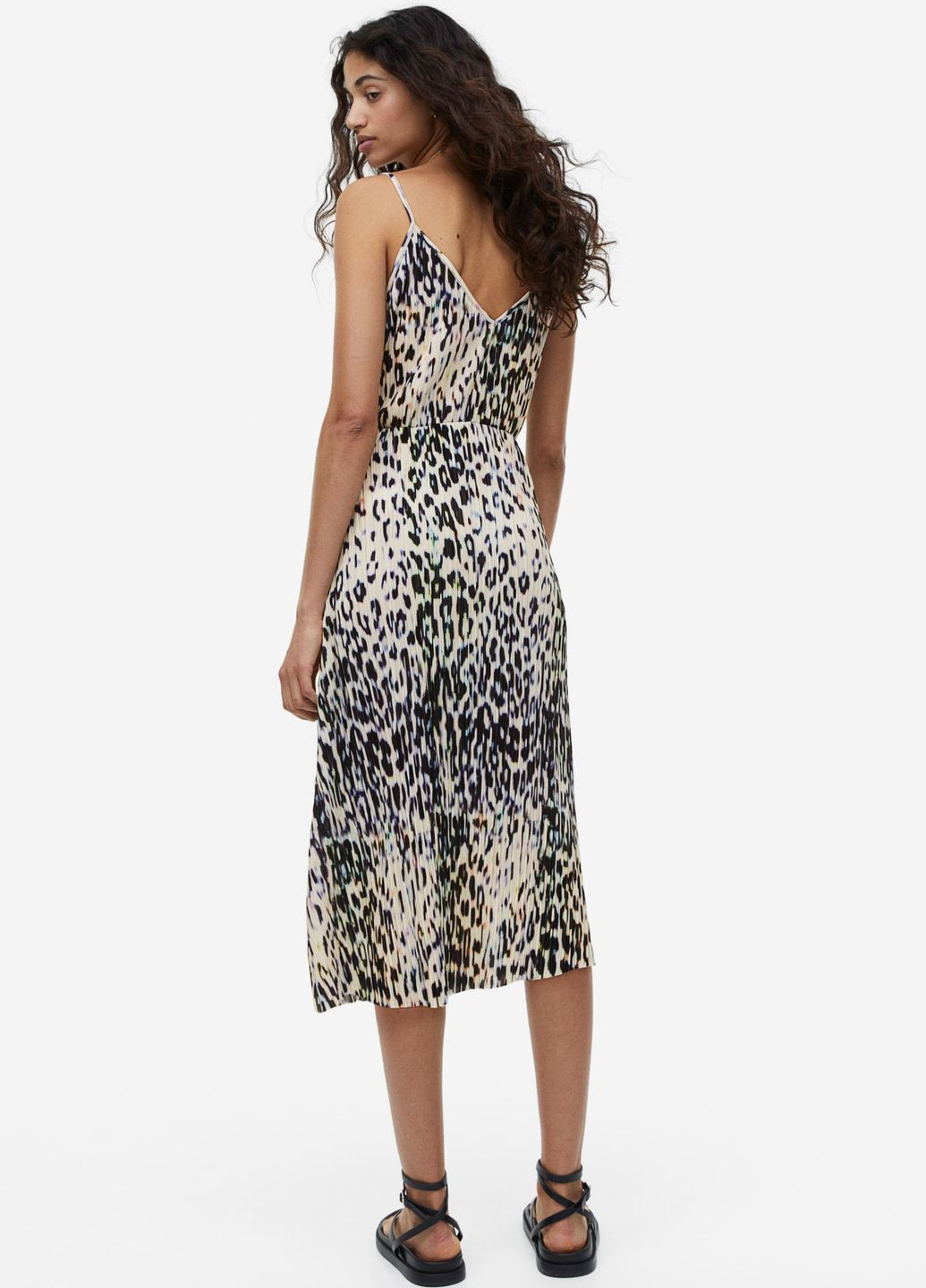 Комбинированное повседневный платье H&M леопардовый