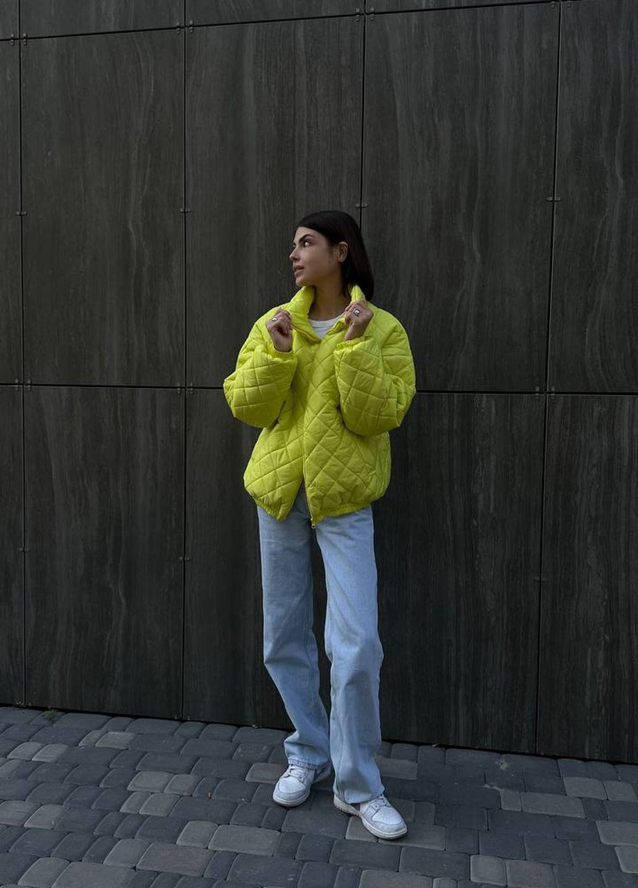 Желтый Женская куртка Стегана No Brand